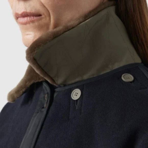 Marfa Stance Shearling Collar in Dark Olive - Picture 11 of 16